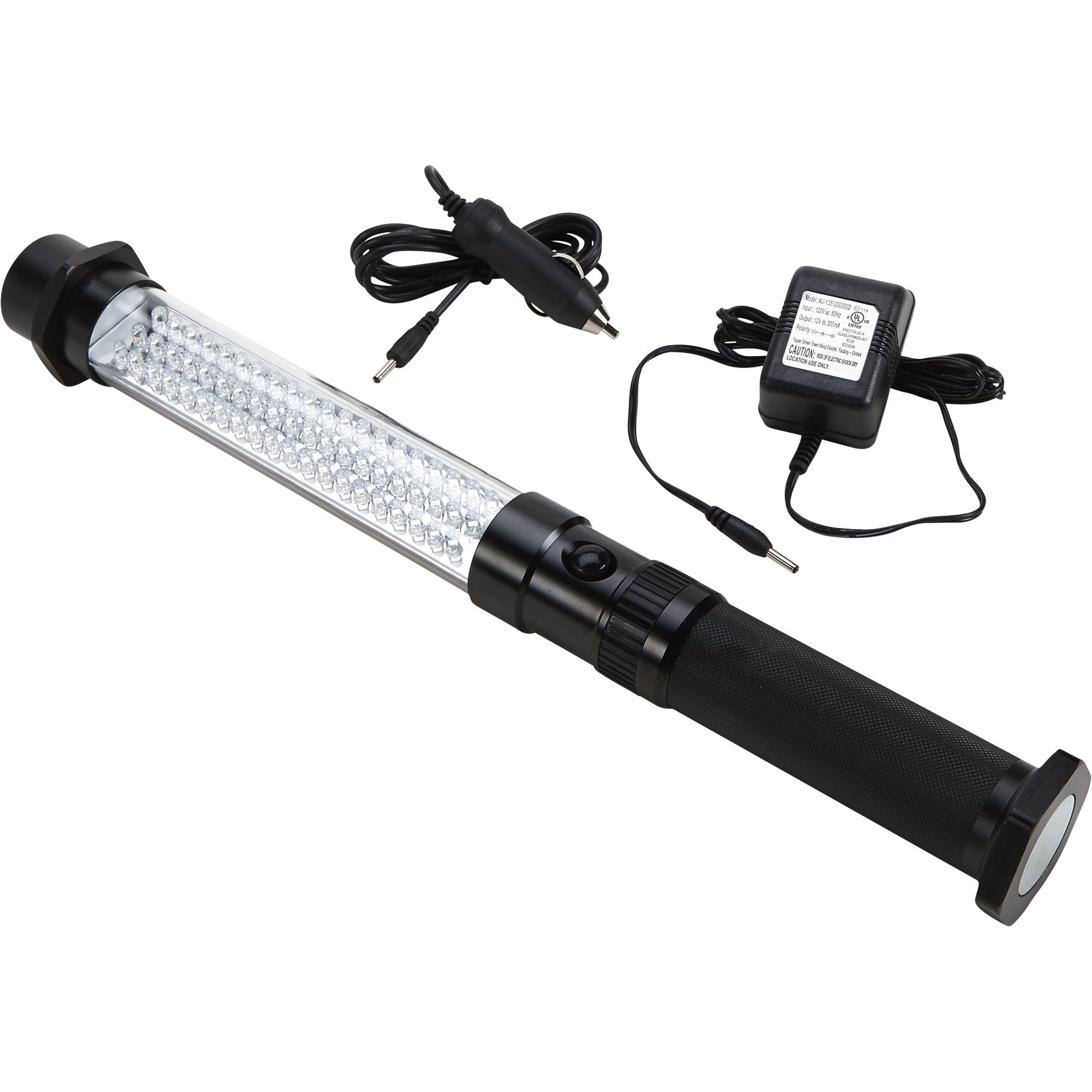 Voltec PRO Rechargeable LED Handheld Worklight — 60 LEDs + 1 Watt Spotlight, 460 Total Lumens